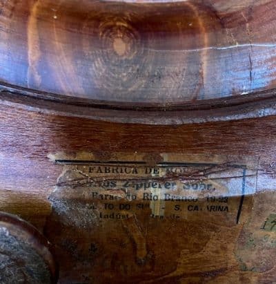 A Brazilian Butterfly Table, Circa 1900-20 - Image 7