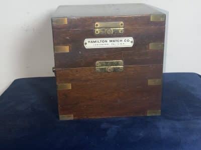 Hamilton Watch Company Naval Chronometer WWII No4149 Dated 1941 With Key - Image 3