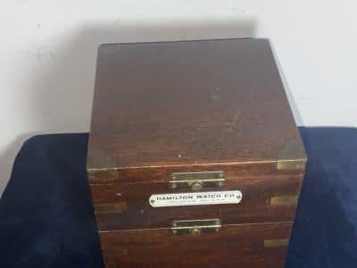 Hamilton Watch Company Naval Chronometer WWII No4149 Dated 1941 With Key - Image 4