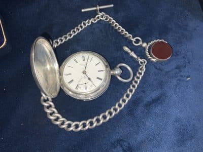 FULL HUNTER POCKET WATCH & CHAIN FANTASTIC - Image 15