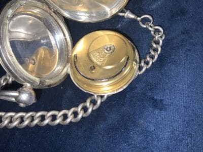 FULL HUNTER POCKET WATCH & CHAIN FANTASTIC - Image 9