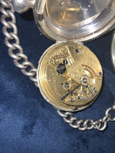 FULL HUNTER POCKET WATCH & CHAIN FANTASTIC - Image 11