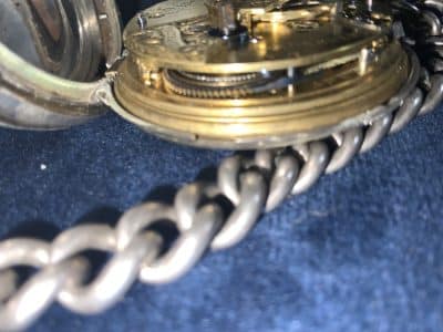 FULL HUNTER POCKET WATCH & CHAIN FANTASTIC - Image 12
