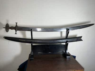 INDIAN TALWAR SWORD & SCABBARD 18th Century - Image 13