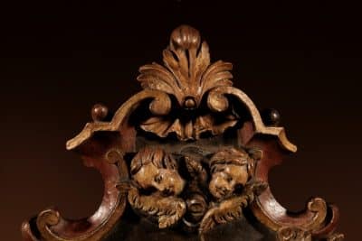 18th Century Wooden Sculpture/Holy Water Font. - Image 4
