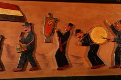 Amusing Dutch Brassband/Fanfare Type Of Jigsaw Woodwork Relief Painting. - Image 10