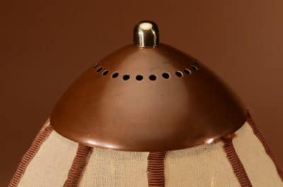  Amsterdam School Rare Brass and patinated Copper Table Lamp, Circa 1900-20 - Image 4