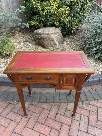 Arts & Crafts Walnut Writing Desk and Games Table - Image 14