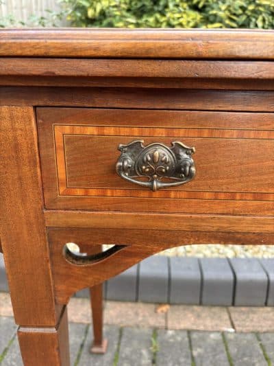 Arts & Crafts Walnut Writing Desk and Games Table - Image 13