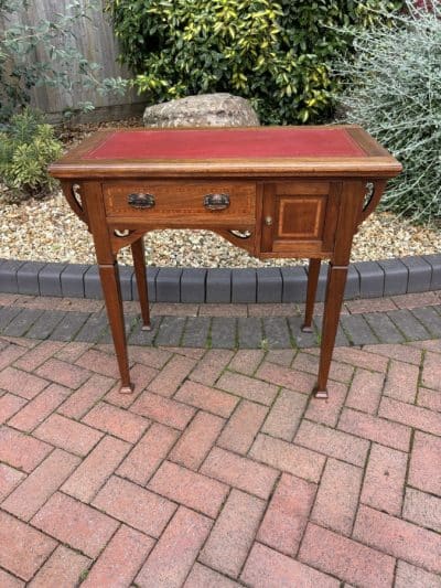 Arts & Crafts Walnut Writing Desk and Games Table - Image 10