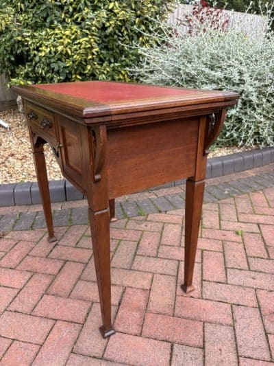 Arts & Crafts Walnut Writing Desk and Games Table - Image 8