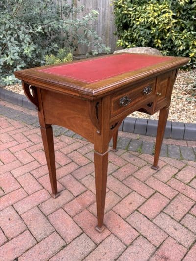 Arts & Crafts Walnut Writing Desk and Games Table - Image 5