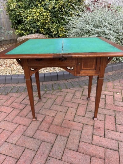 Arts & Crafts Walnut Writing Desk and Games Table - Image 2
