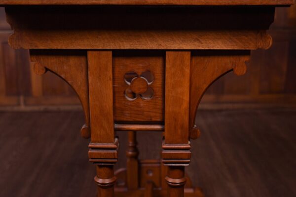 Late 19th Century Oak Gothic Side Table SAI1795 - Image 8