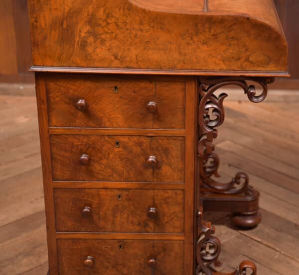 Victorian Burr Walnut Piano Top Pop Up Davenport SAI2591 - Image 10