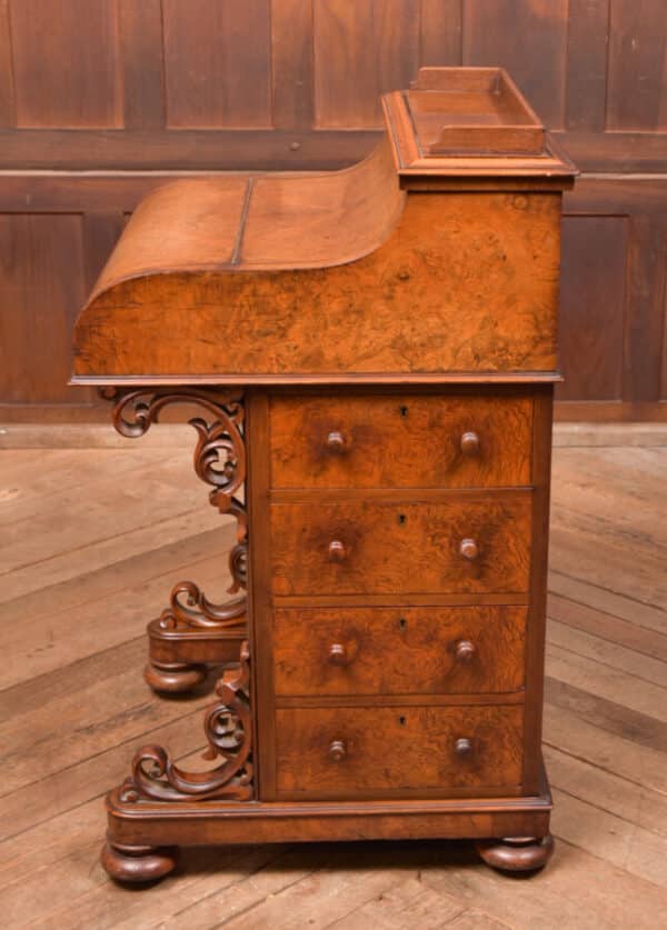 Victorian Burr Walnut Piano Top Pop Up Davenport SAI2591 - Image 12