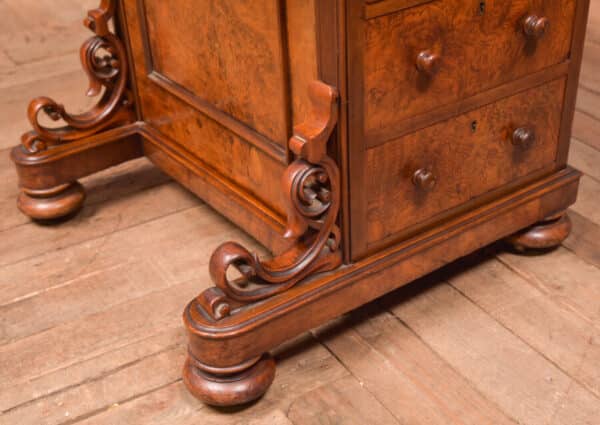 Victorian Burr Walnut Piano Top Pop Up Davenport SAI2591 - Image 16