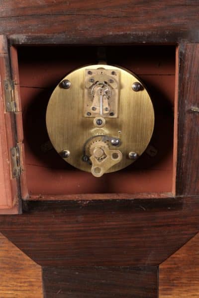 Regency Brass Inlaid Rosewood Mantel Clock - Image 5