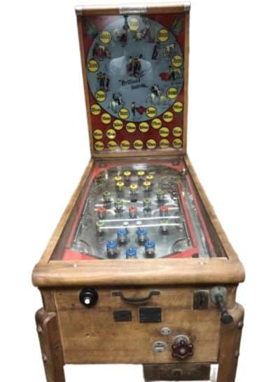 1938 Wooden BRILLANT TORERO PINBALL, Played a few times, Museum piece...