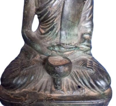 Antique Asian Bronze Statue - Image 3