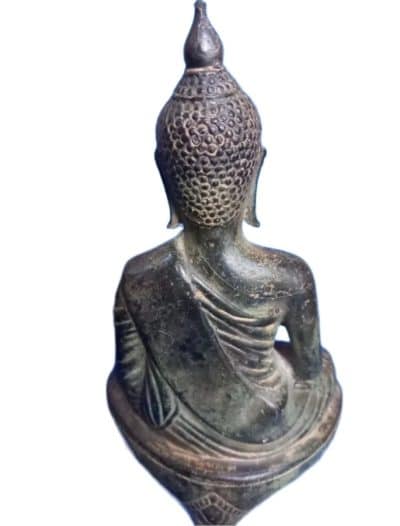 Antique Asian Bronze Statue - Image 2