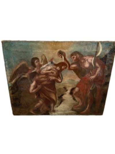 Antique Baroque Oil on Canvas