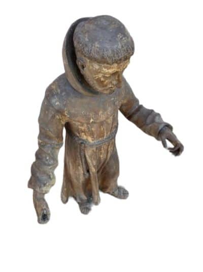 15th Century Large Statue of SAINT FRANCIS - Image 3