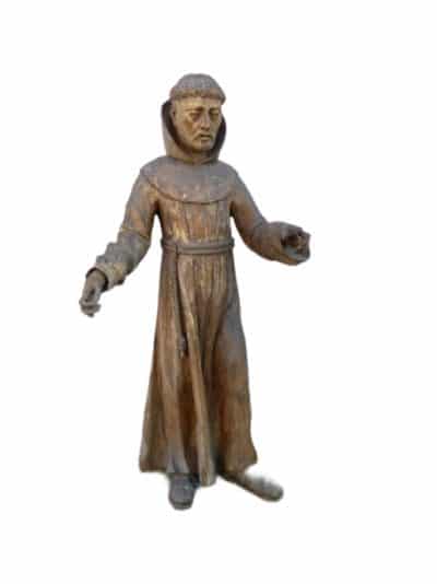 15th Century Large Statue of SAINT FRANCIS