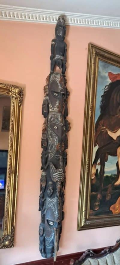 Early 19th Century TRIBAL CEREMONIAL TOTEM, JAYA IRIAN-INDONESIA, MANOKWARI Caniball...