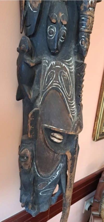 Early 19th Century TRIBAL CEREMONIAL TOTEM, JAYA IRIAN-INDONESIA, MANOKWARI Caniball... - Image 5