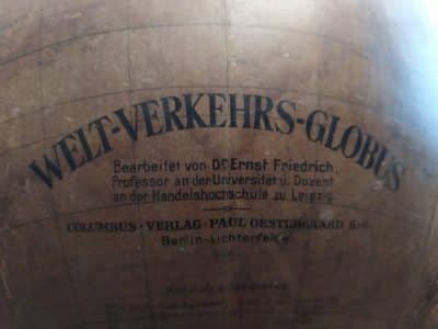 Antique Columbus Floor Earth Globe - Berlin, Early 20th Century - Image 2