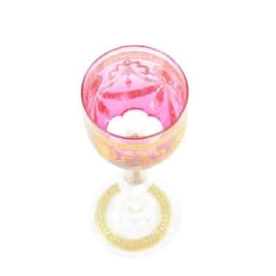 Antique French Glass Wine, SAINT LOUIS Company. - Image 4