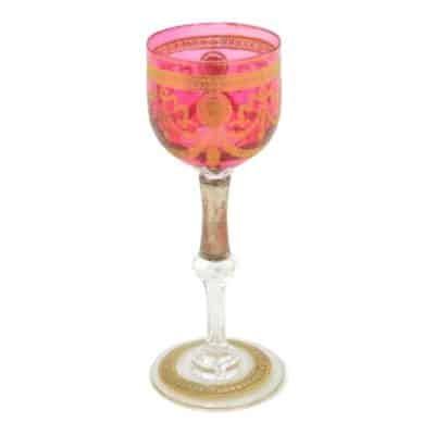 Antique French Glass Wine, SAINT LOUIS Company.