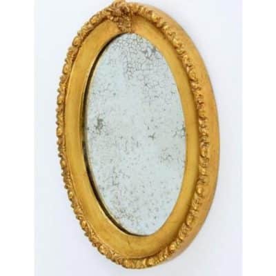 Antique Pair of French Wall Mirrors, Orginal Glass. - Image 4