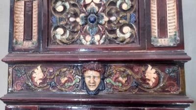 Antique Royal Wood-Burning Fireplace (Potash) With Ornaments - Image 5