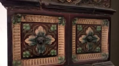Antique Royal Wood-Burning Fireplace (Potash) With Ornaments - Image 3