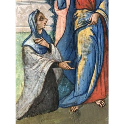 Antique Icon, Oil on Wood,18th Century. - Image 4