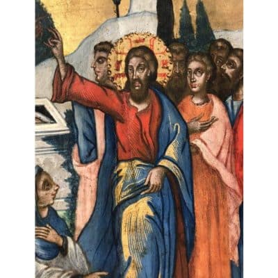 Antique Icon, Oil on Wood,18th Century. - Image 5