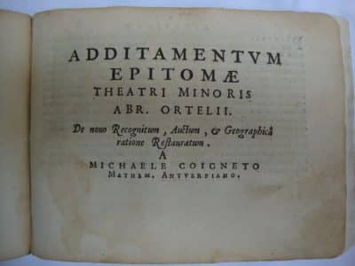 16th Century ORTELIUS ABRAHAM - MICHAEL COIGNET Martinime Carte-Atlas, RARE!!! - Image 2