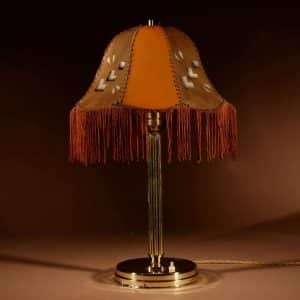 Art Deco Cubism Very Interesting Table Lamp Circa 1920.
