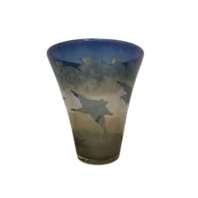 KYOTO, Japan Art Glass Vase,Signed.