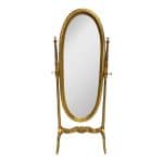 Antique Wooden Gilded Floor Mirror Antique Furniture