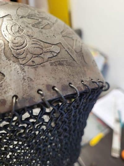 Antique War Helmet,"Probably 17th Century" - Image 4
