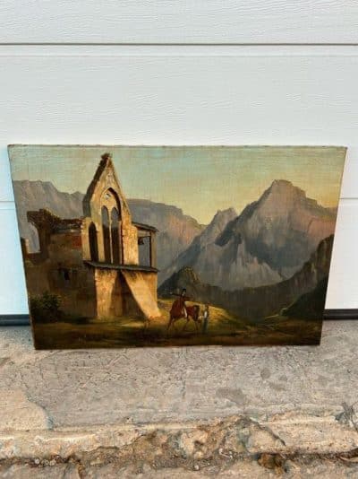 Antique Oil on Canvas - Image 6