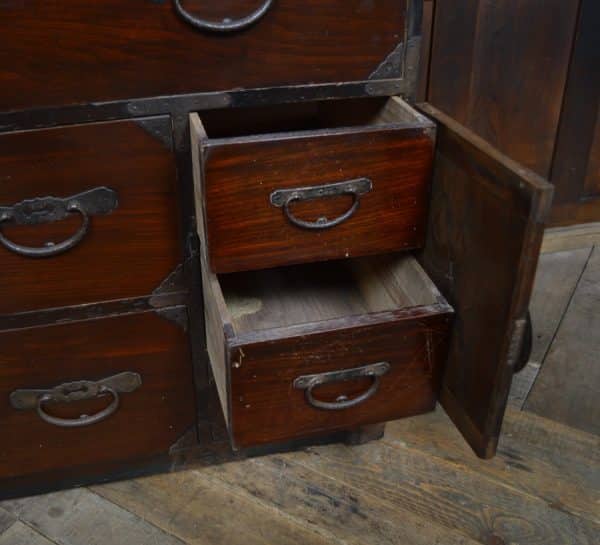 Japanese Elm Wood Tansu Chest SAI2919 - Image 5