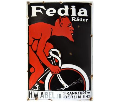 Vintage FREDIA Advertising Sign, 1939.