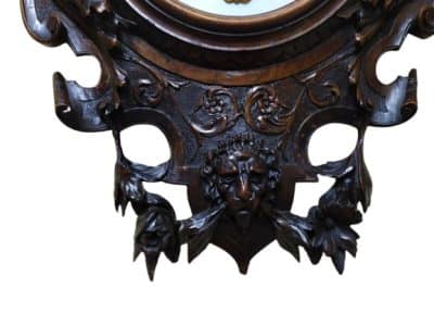 19th Century French Carved Wall Clock - Image 5