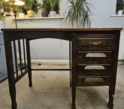 H G Webb Antique Desk - Restoration Project