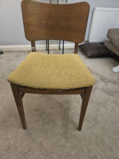 MUSTARD COLOUR RETRO CHAIR