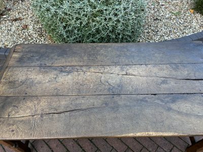 18th Century Oak Refectory Farmhouse Dining Table - Image 11